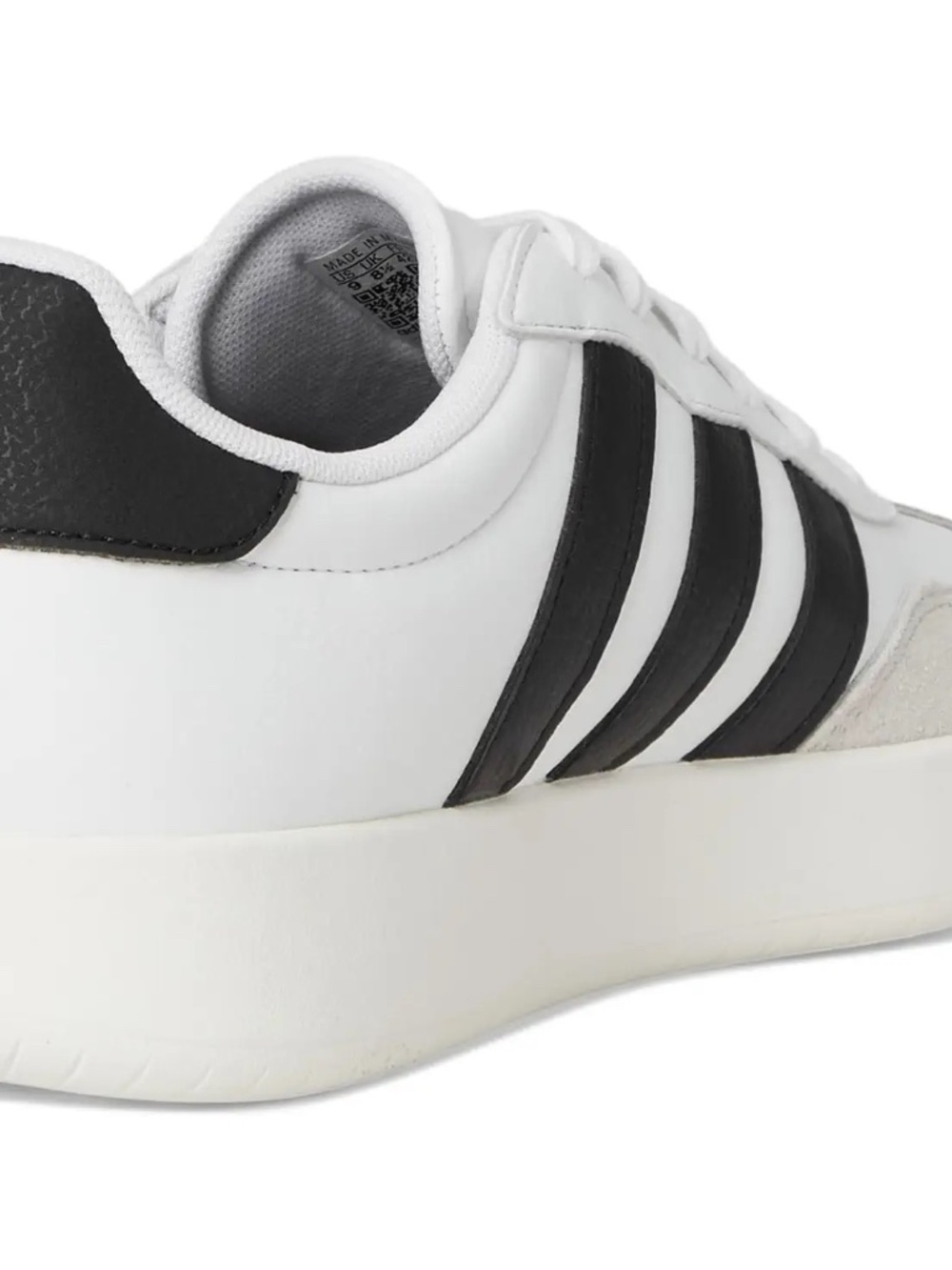 New adidas Barreda White Black Women's Low Top Sneakers Shoes Stripes Lace Up - Picture 7 of 14